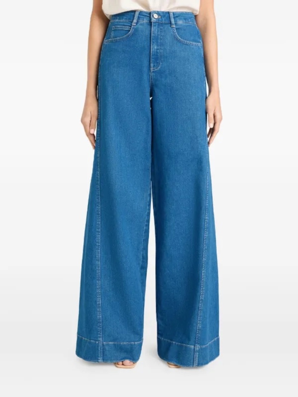Cinq A Sept Surf Blue Carol Wide Leg Pant - size 10 - NWT